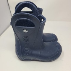 Crocs Toddler Pull On Rain Boots Navy Blue 12803 US (2776)* Size c10