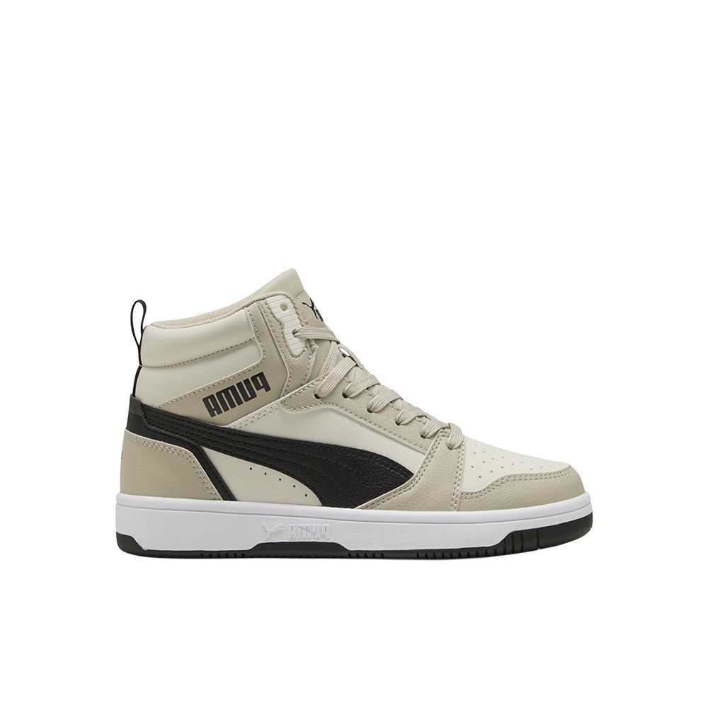 PUMA Rebound V6 Mid Top Lace Up Youth Boys Beige Sneakers Casual Shoes 39383130
