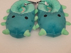 Squishmallows Slippers/ Wasabi Green Sea Cucumber Plush/ Size (2/3)