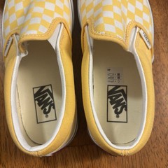 VANS Classic Slip-On Checkerboard Yellow White Canvas Unisex Kids US 1.5