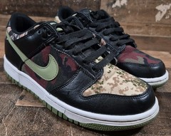 Nike Dunk Low SE GS Black Multi-Camo Kids 6Y Youth Boys DB1909-001