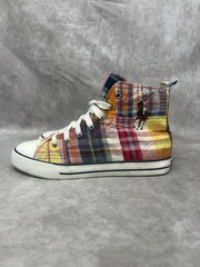 POLO Ralph Lauren Big Kid Harbour Multicolor Plaid Sneaker US 4.5 UK 4 EUR 36