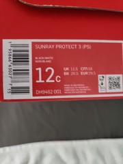 Nike Sunray Protect 3 Size 12C TODDLER Black Kids Water shoes NEW W/BOX U11