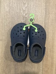 Croc Classic Lined Clog Size C10 Black New With Tags 207009 459