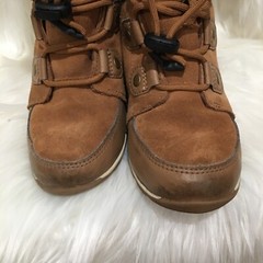 Sorel Tan Leather Fur Boots Size 4