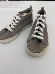 Old Navy gray high-top canvas little kid size 13