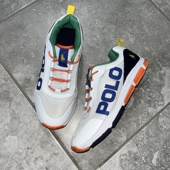 Polo Ralph Lauren Boys Tech Racer Sneakers Colorful Pony Preppy Big Kid Shoes 7