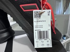 Adidas X_PLRPATH K Black Red Size 7 Athletic Running Shoes IH1072