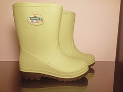 Dehner Kids Childrens Wellies Light Green Size 25/26 – Very Good Condition