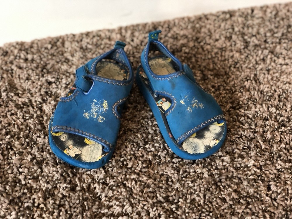 Elefanten Blue Bob the Builder Unisex Kids Sandals Hook & Loop Toddler Size 7 US