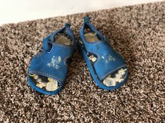 Elefanten Blue Bob the Builder Unisex Kids Sandals Hook & Loop Toddler Size 7 US