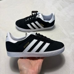 Adidas Gazelle Kids Core Black Cloud White Gold Metallic BB2507 – Multi Size