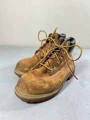 Timberland kid’s brown nubuck wheat waterproof lace up boots Size 13.5