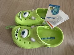 Disney and Pixar Monsters, Inc. Crocs Mike Wazowski Classic Clog. Kid’s size C12