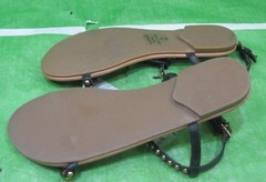 Black Open toe gold stud Back Strap Cute Shoes Sandals GIRL Size 11