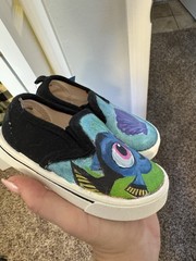 Garanimals Hand Painted Dory Finding Nemo Slip-On Shoes Unisex Kids Size 5