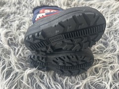 Sorel Commander Snow Boots Black/Blue Red Kids Size 7