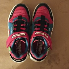 SKECHERS Game-Kicks Light-Up Hook & Loop Sneakers Red Kids US 13 Gaming