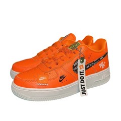 Nike Air Force 1 Low Just Do It Orange Kids Shoes AO3977-800 Size 4Y
