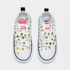 KIDS CONVERSE CHUCK TAYLOR ALL STAR 2V OX WHITE/BLACK/WHITE A17703F-102-SIZE 2