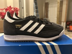Adidas Big Kids Size 6 SL 72 RS J Black And White IH8078