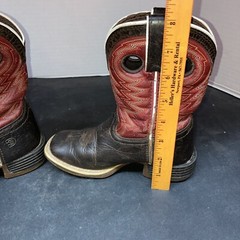 Durango Boots Youth Sz 11 M Brown Leather Buckaroo Cowboy Western