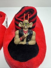 Vintage 1994 Biker Mouse From Mars Children’s Slippers Medium 7-8 Red Black Rare
