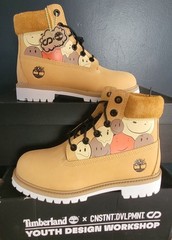 NEW TIMBERLAND® x CNSTNT DVLPMNT 6-INCH PREMIUM „MELTED SMILEYS“ JUNIOR’S US 4.5