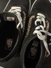Vans Old Skool Flocked Leopard Shoes Size 5 Excellent Condition