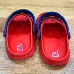 Marvel Spider-Man Kids Clogs Red Blue Web Graphic Sandals Ground Up Size 9