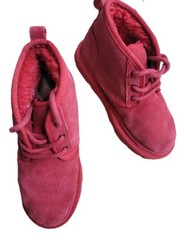UGG Neumel II Kids Boot Red Suede 100% Authentic Size 3 Unisex