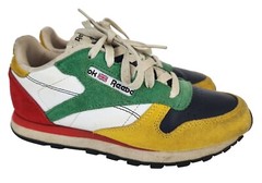 Reebok Classic Retro Look Colorful Britain Youth Size 3 Lace Up Sneakers Shoes