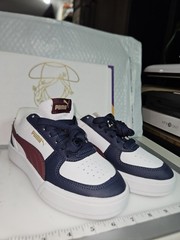 Size Us 4y (GS) – PUMA Caven 2.0 Low White, Wine And Navy Blue Color M#396316-51