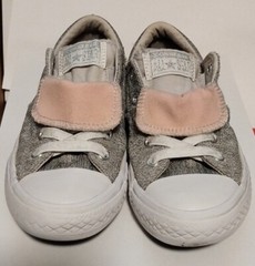 Converse, 662122F, Junior Size 13, Gray, Double tongue,