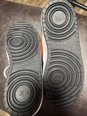 Nike Court Borough Low 2 (GS) Sneaker 6.5Y White/Orange/Black BQ5448-115