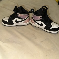 Nike Air Jordan 1 Mid SE (TD) Bleached Coral Sneakers Size 7C Toddler