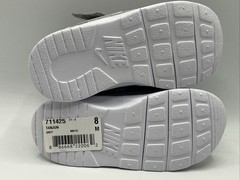 Nike Tanjun Kid Size 8 Grey White Hook and Loop Slip on Sneakers New