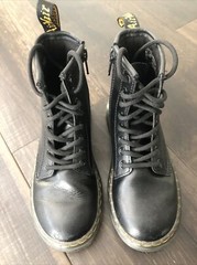 Dr Doc Martens Air Wair Boots Kids Size 12 Punk Goth ZAVALA J