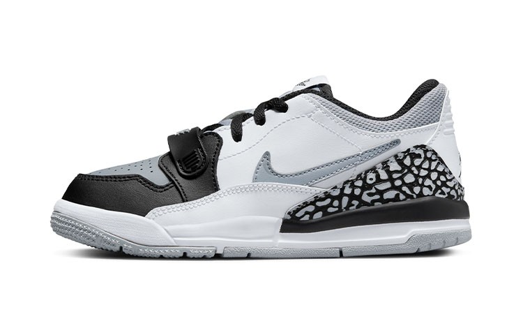 Jordan Legacy 312 Low White Black Wolf Grey PS Kids CD9055-105 New Authentic