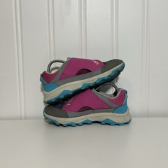 Merrell Moab MK162218 Hook & Loop Blue Pink Gray Unisex Kids Sneakers US 4 EU 35