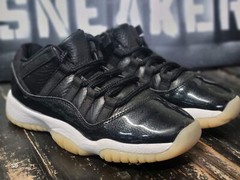 Jordan Retro 11 Low Black Patent Basketball Shoes 528896-001 Boy/Girl size 4.5y