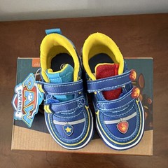 PAW Patrol Marshall & Chase Unisex Kids‘ Sneakers Size 5 Blue Yellow Hook & Loop