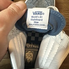 Vans Harry Potter Hogwarts Sk8-hi Zip Youth Kid’s Blue Shoes Size 2 Needs Laces