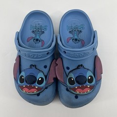 Disney Lilo & Stitch Crocs Kids Shoe Sizes 12 Classic Clog Blue Slip On
