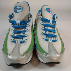 NIKE AIR MAX 95 YOUTH SIZE 5 RARE WHITE/GREEN/BLUE/PINK Womens 7 GUC