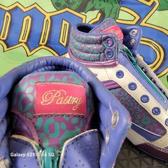 Vintage (2003) Pastry Fab Cookie Zip up Sneakers Cheetah Raspberry Kids Sz 1
