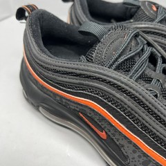 Nike Air Max 97 Black Safety Orange DX3088-001 Youth Sz 5Y Women Sz 6.5 Preowned