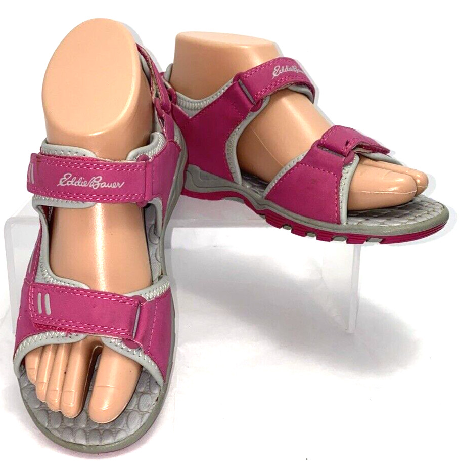Eddie Bauer Little Kids Water River Sandals Size 3 Pink Gray B*N
