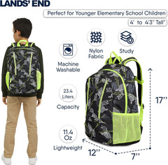 Unisex Kids Medium Classmate Lightweight Durable Elementary School Backpack, Bla