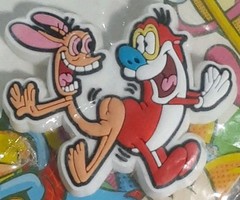 Nickelodeon 5 Pack Crocs Jibbitz Charms SpongeBob, CatDog, Ren & Stimpy, + More